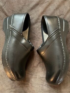 Dansko Black Slip-On Women's Clogs